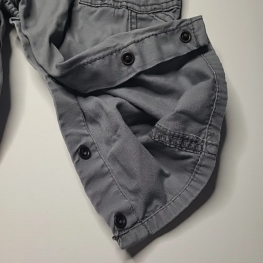 OSHKOSH BGosh Vestbak‎ Gray Overalls Corduroy Detail Size 12M